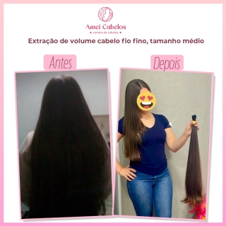 Extração de volume cabelo fio fino, tamanho médio Vender Cabelo Vender Cabelo Humano Venda seu cabelo transforme em lucro