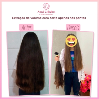 Extração de volume com corte apenas nas pontas Ganhar Dinheiro Vendendo Cabelo Compra de cabelos e ganhe dinheiro